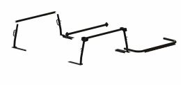 The Pro Rack Leg & Crossbar Kit - Full-Size Trucks - 22" H Cab