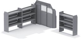 Base 46" H Shelves - Transit 130" WB Low Roof