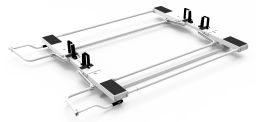 Drop Down HD Aluminum Ladder Rack - Double - Preassembled - Compact Vans