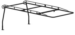 Pro II Platform Body Rack - Standard Cab - 8' Body - Black