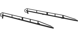 Pro II Heavy-Duty Side Channels - Std Cab Service Bodies - 8' - Black